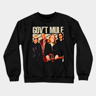 Rocking the Mule Iconic Gov't Fanatic Jam Sessions Design Crewneck Sweatshirt